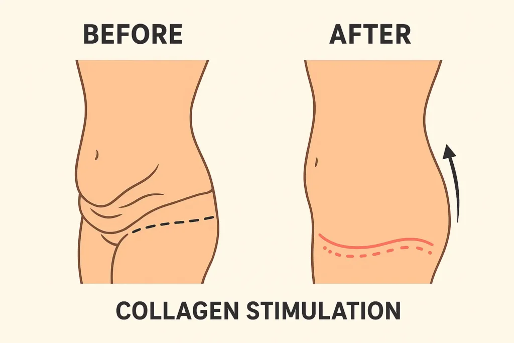 Before and after results for sagging skin after weight loss injections Caversham