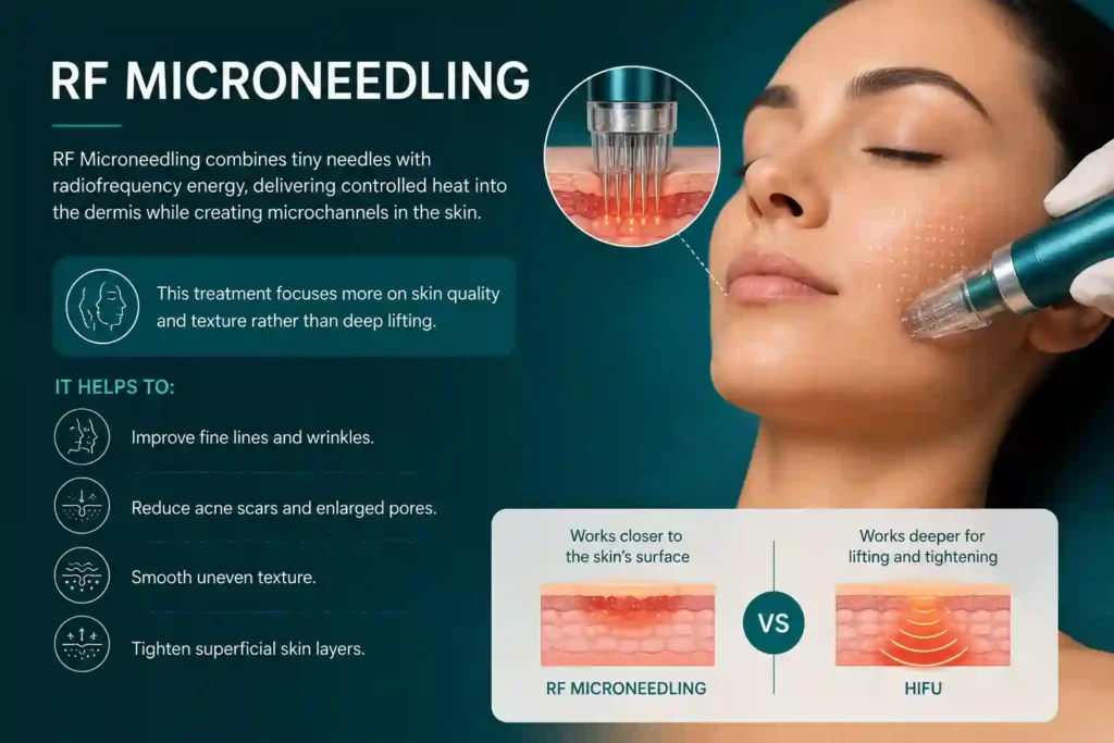 What Does RF Microneedling Do That HIFU Alone Cannot Caversham