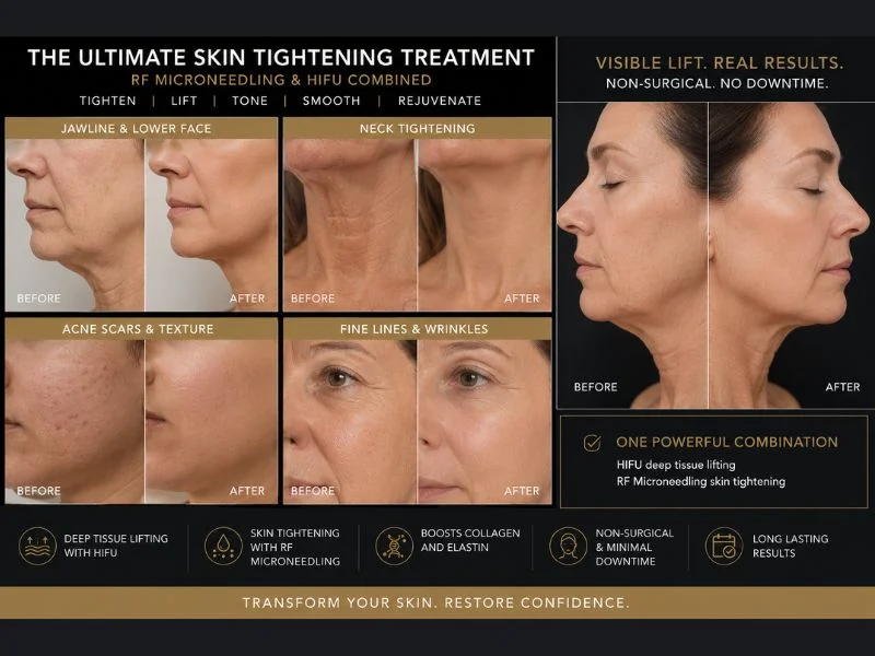 Results of combined treatment for the ultimate skin tightening treatment Caversham